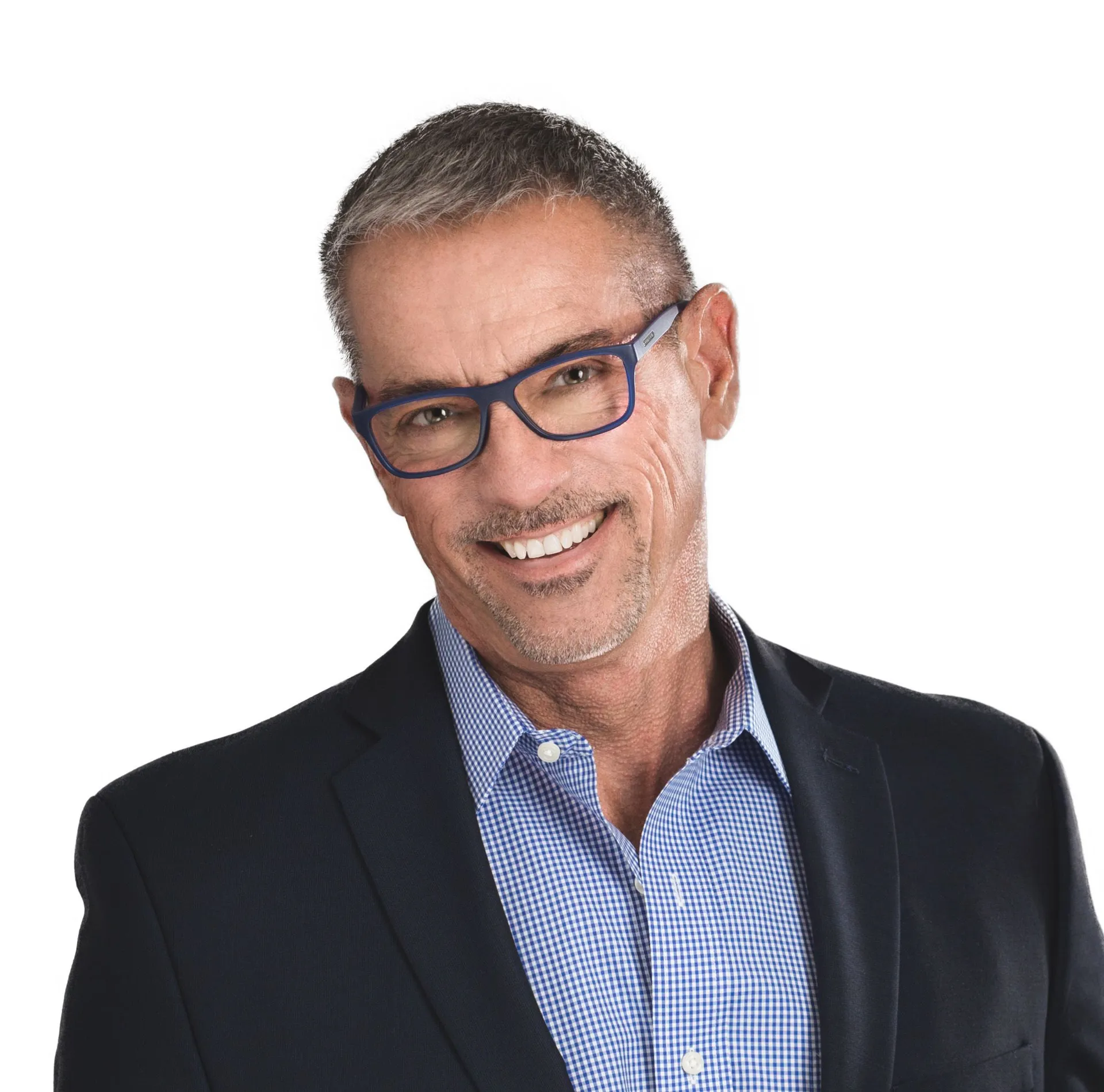 Bill Wagner, Realtor at REAL, San Francisco, smiling in a navy blazer and blue glasses